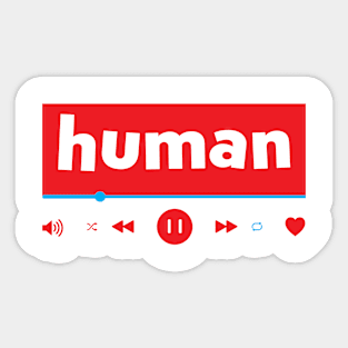 human 2 Sticker